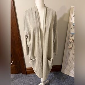 DONNI. Beige Open-Front Cardigan